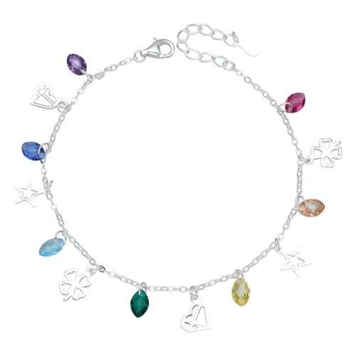 Pulsera de la Suerte Cristales Hecho con Swarovski® 7 Chakras