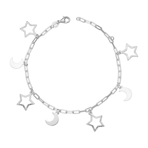 Pulsera Tradicional Media Luna Estrellas