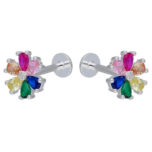 Piercing Flat Flor Circones Multicolor
