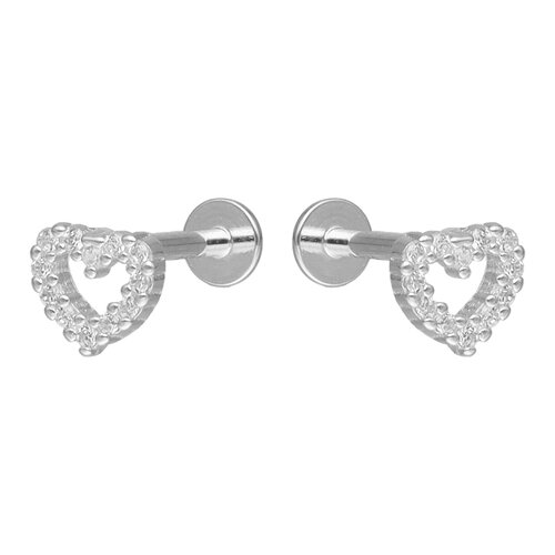 Piercing Flat Corazón Circones