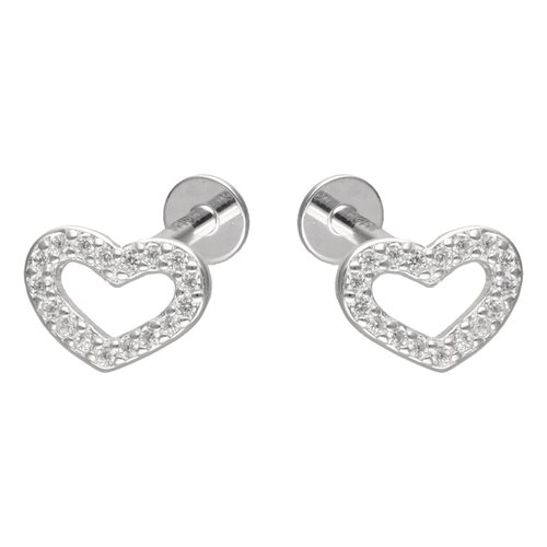 Piercing Flat Corazón Circones