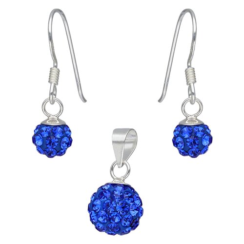 Conjunto Esfera Cristales Azul