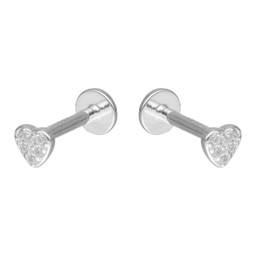 Piercing Flat Corazón Circones