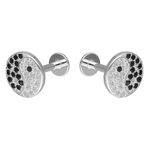 Piercing Flat Yin Yang Circones