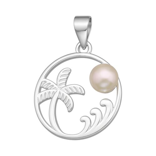 Colgante Palmera Olas Perla