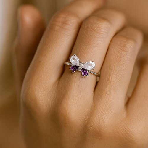 Anillo Lazo Coquette Esmaltado Circones