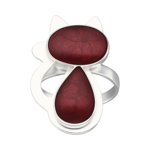 Anillo Gatito Burdeo Metalizado