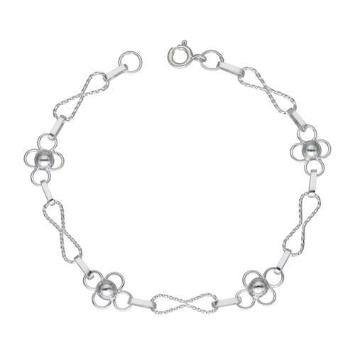 Pulsera Flores Infinitos Entorchados