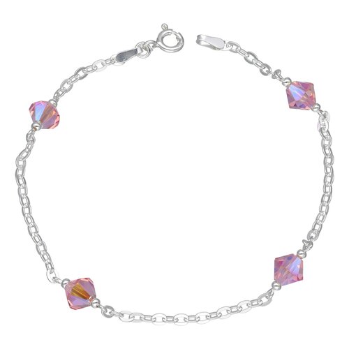 Pulsera Critales Hecho con Swarovski® Rosado