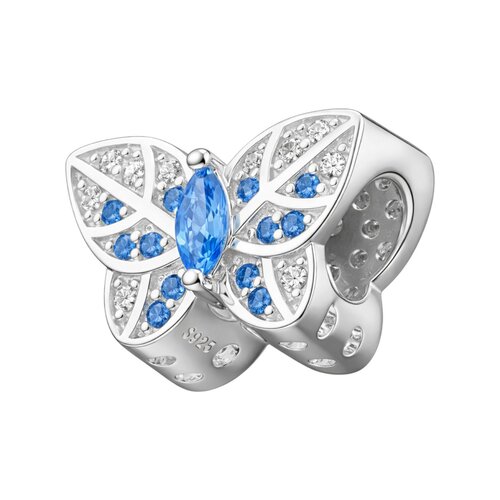 Colgante Charm Mariposa Circones Agua Marina