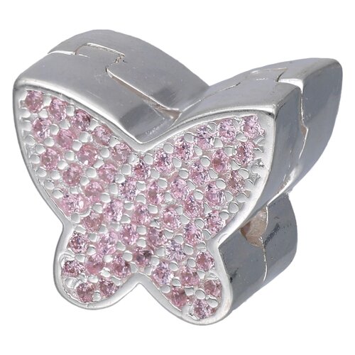 Colgante Charm Separador Mariposa Circones Rosa Francia