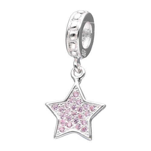 Colgante Charm Estrellas Circones Rosa Francia