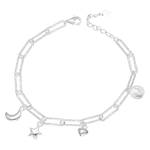 Pulsera Tradicional Corazón Estrella Media Luna