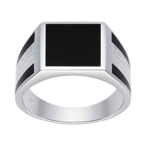 Anillo Sello Ónix Guarda Griega