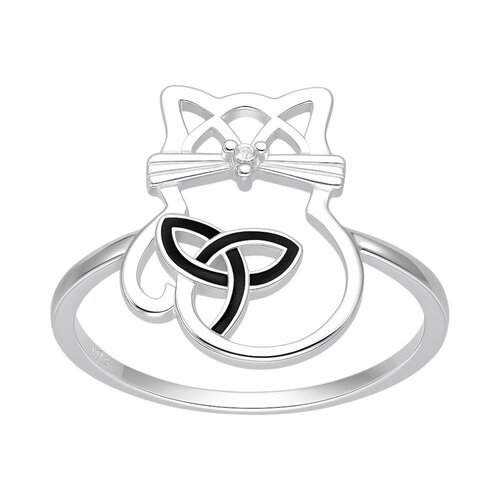 Anillo Gatito Circón Triqueta