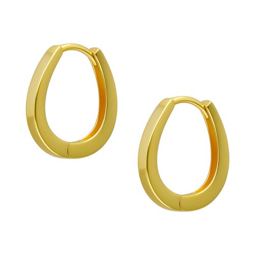 Argolla Huggie Ovalada 16x15 mm