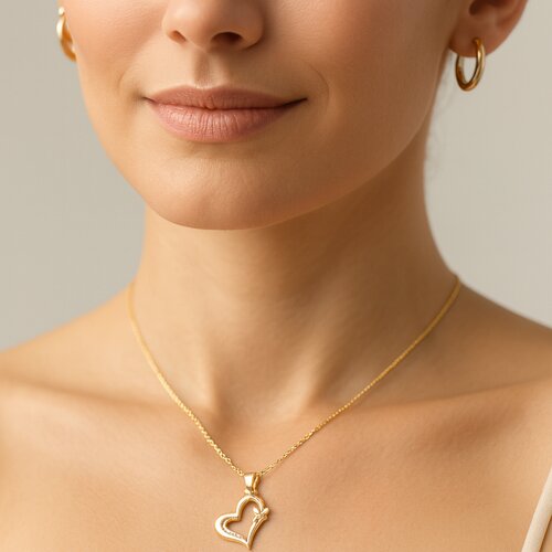 Colgante Corazón Mariposa Circones