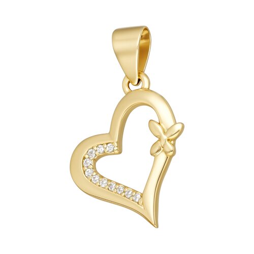 Colgante Corazón Mariposa Circones