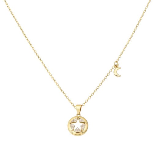 Collar Media Luna Estrella Circones