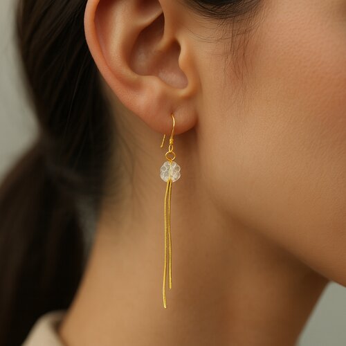 Aro Cadenas Trébol Cristal Hecho con Swarovski® Tornasol