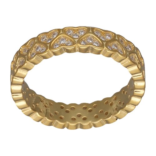 Anillo Cintillo Corazones Circones