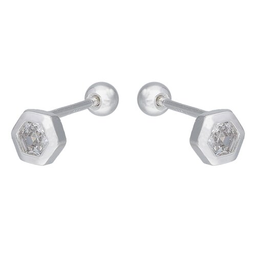 Aro con Tope Hexágono Circón