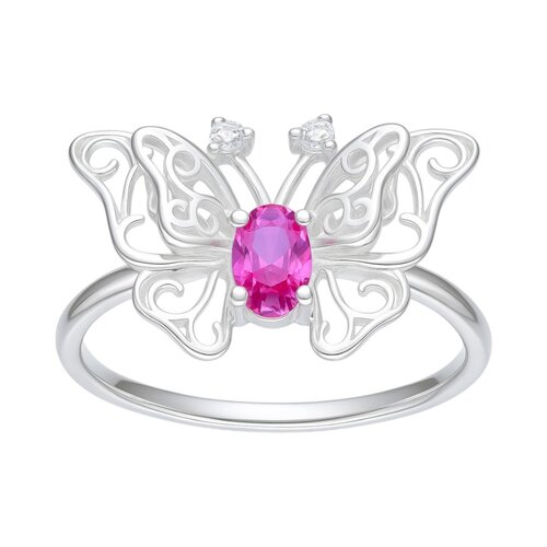 Anillo Mariposa Circón Rubí