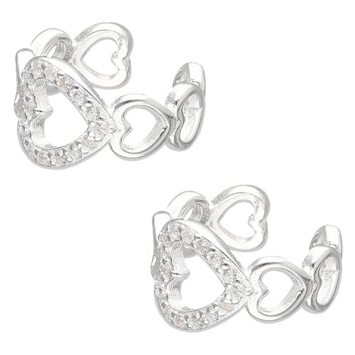 Aro Ear Cuff Corazones Circones