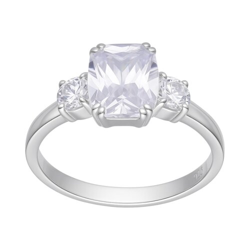 Anillo Solitario Circón Baguette