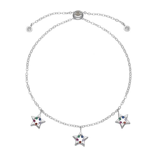 Pulsera Ajustable Estrellas Circones Multicolor