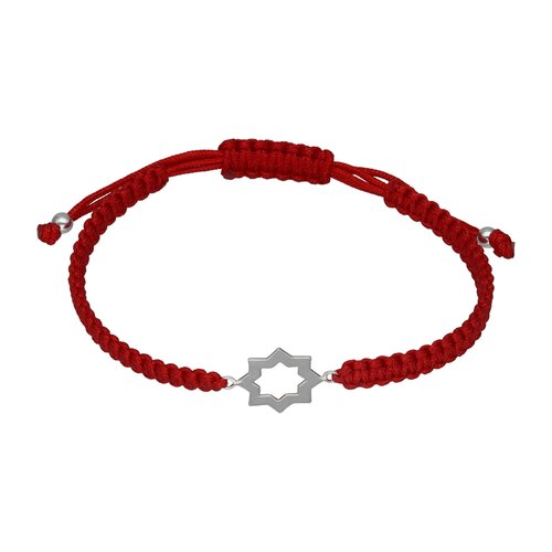 Pulsera Hilo Rojo Ajustable Estrella