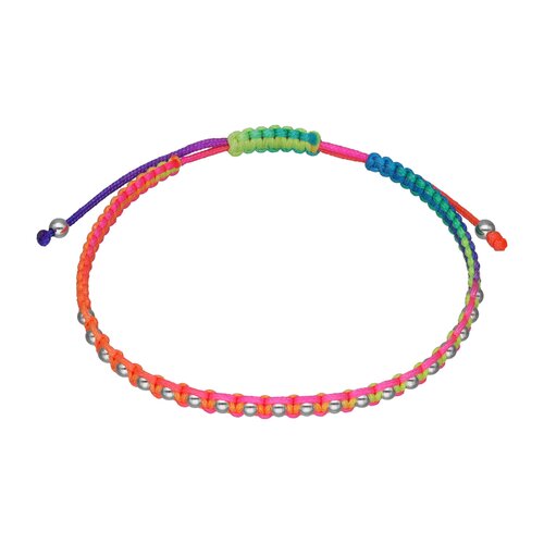 Pulsera Esferas Hilo Multicolor Ajustable