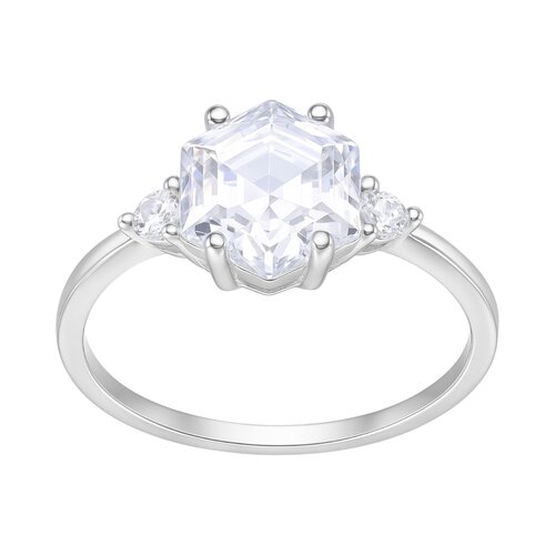 Anillo Hexágono Circón Solitario