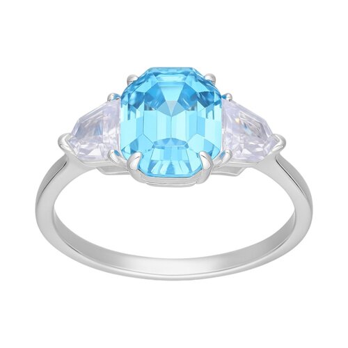 Anillo Circón Agua Marina Ovalado