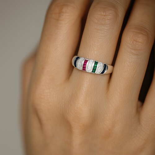 Anillo Cintillo Circones Multicolor
