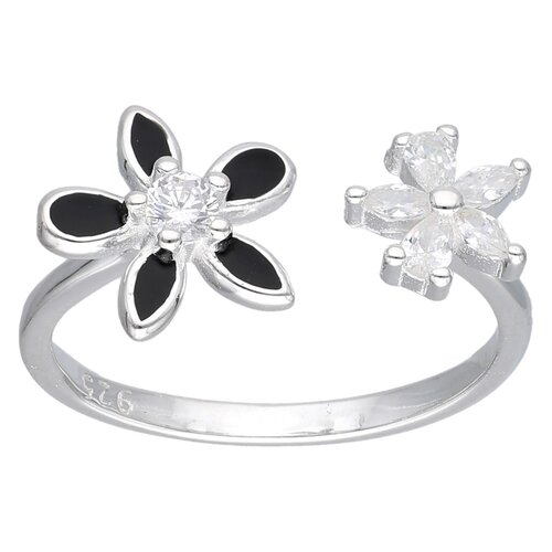 Anillo Ajustable Flores Circones Esmaltadas