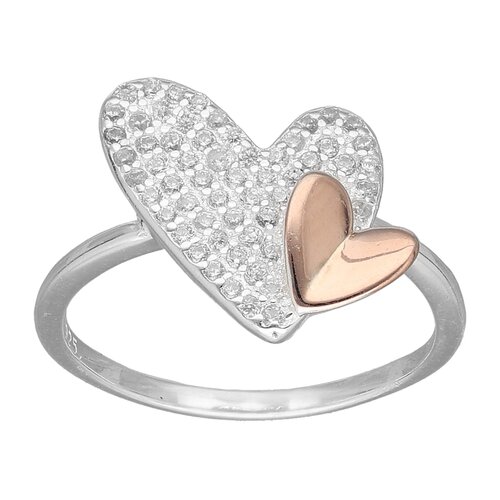 Anillo Corazón Circones Pavé