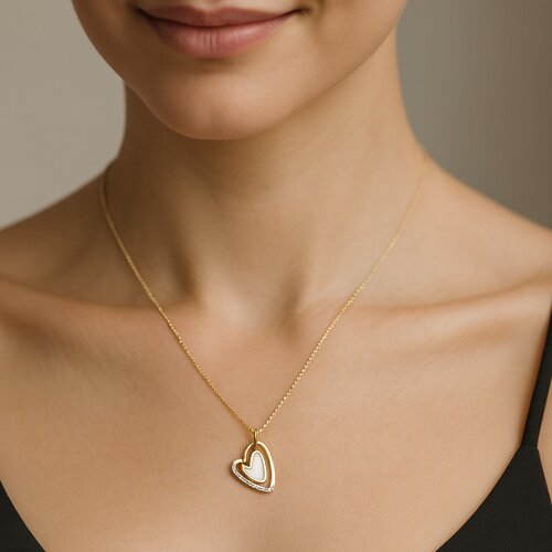 Collar Corazones Nácar Circones