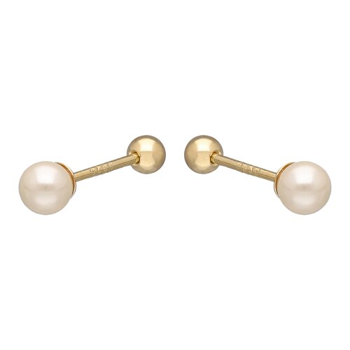 Aro con Tope Perla 4 mm