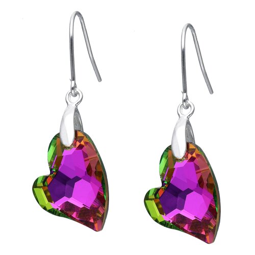 Aro Corazón Hecho con Cristal Swarovski® Tornasol