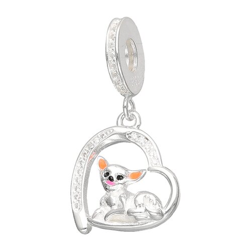 Colgante Charm Corazón Perrito Circones