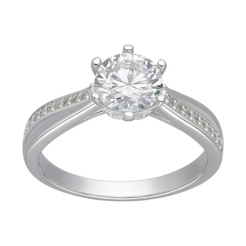 Anillo Solitario Moissanita y Circones