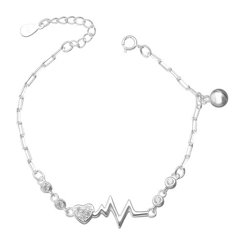 Pulsera  Corazón Diagrama de Rayos Circones Cascabel