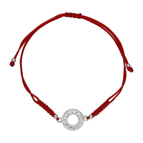 Pulsera Hilo Rojo Ajustable Fases Lunares