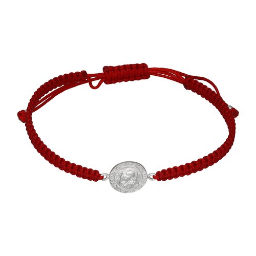 Pulsera Hilo Rojo Ajustable San Benito