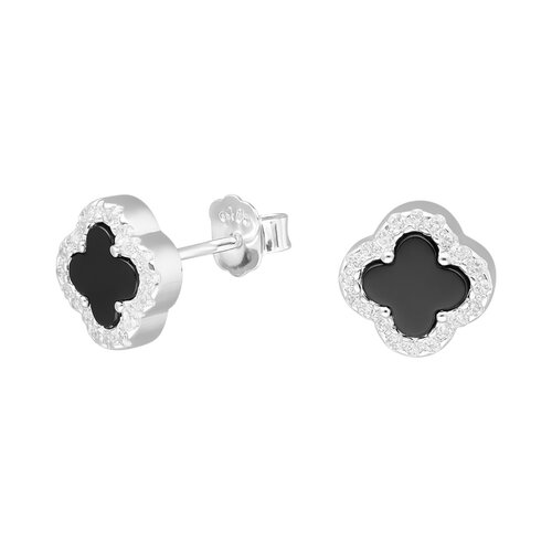 Aro Trébol de la Suerte Ónix