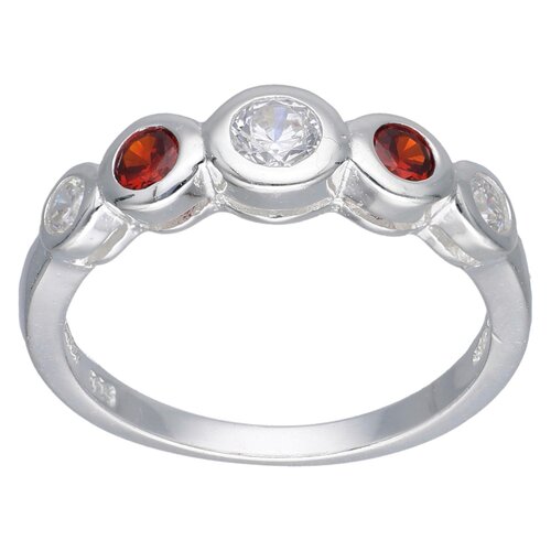 Anillo Circones Granate Naranja