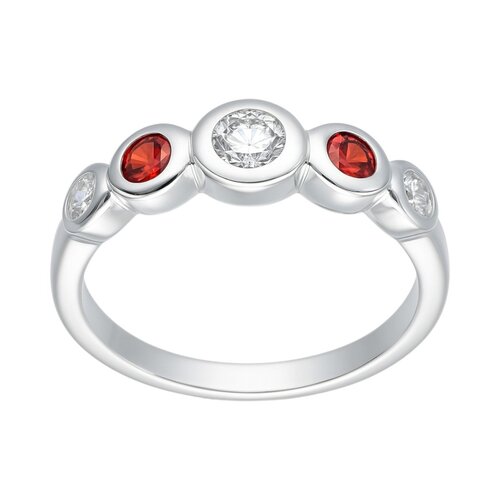 Anillo Circones Granate Naranja