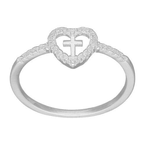 Anillo Corazón Cruz Circones