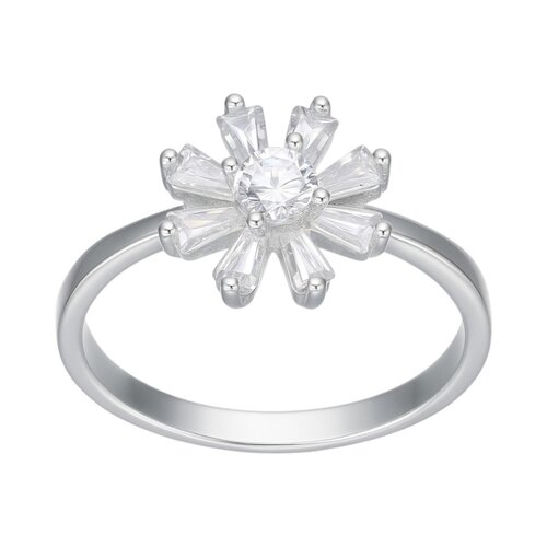 Anillo Flor Margarita Circones Baguette